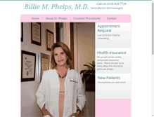 Tablet Screenshot of billiephelpsmd.com